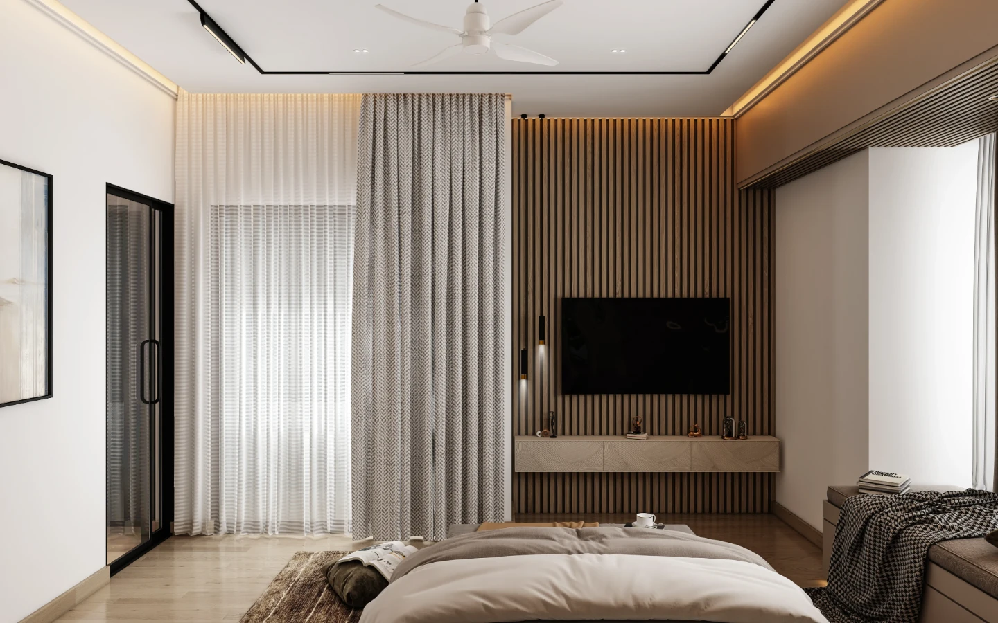 bed-room-with-tv-hall